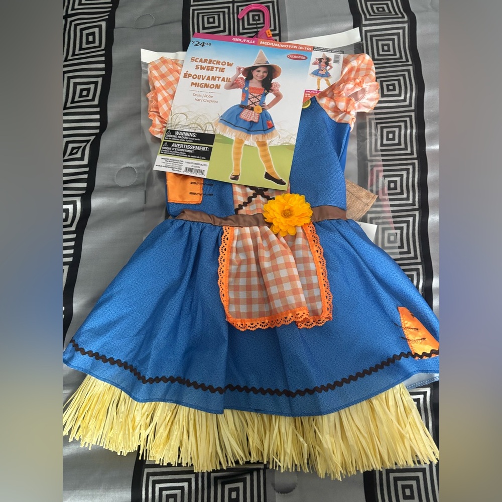 Blue and Orange Scarecrow Costume